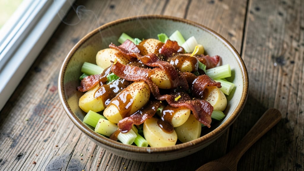 Bootleg BBQ Potato Salad Recipe: Smoky Sweetness With Crisp Celery Crowns