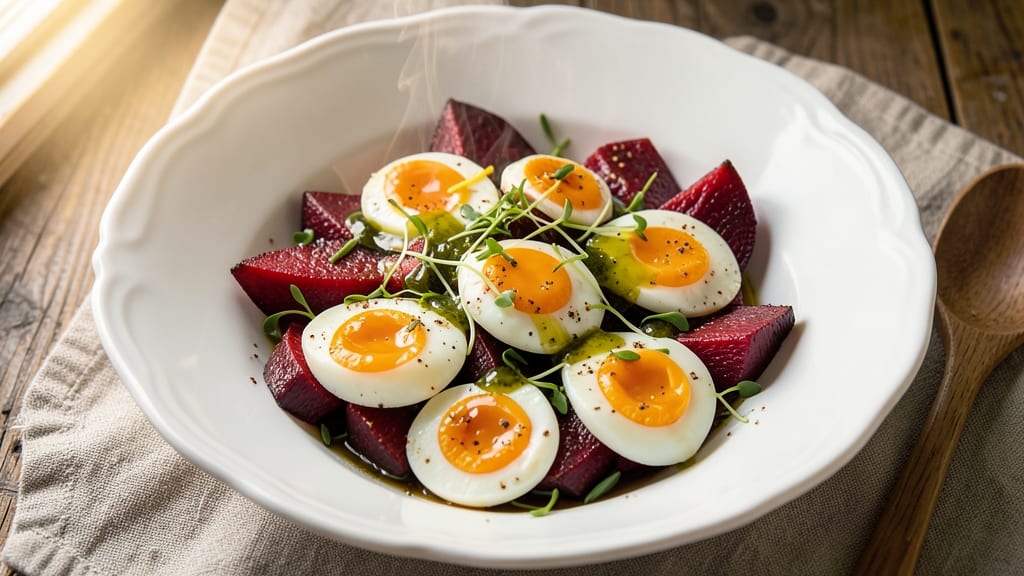 Beetroot and Egg Salad Recipe: Earthy Sweetness Meets Silky Protein Bite