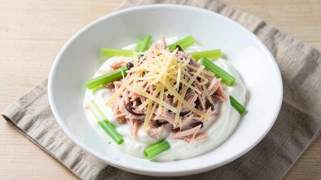 Gelson's Tuna Salad Recipe: Anchovy-Infused Creaminess With Parmesan Threads