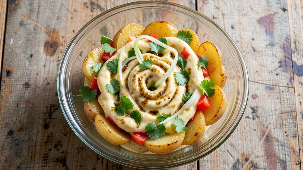 Barbados Potato Salad Recipe: Tropical Lime and Cilantro Zing