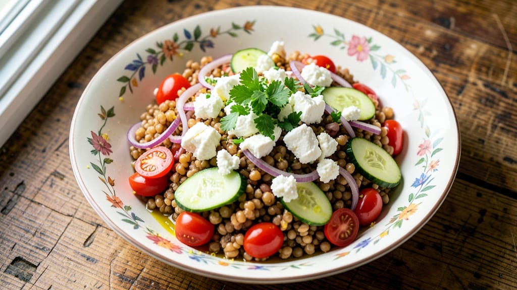 Barley Salad With Feta Recipe: Nutty Grain and Salty Cheese Harmony