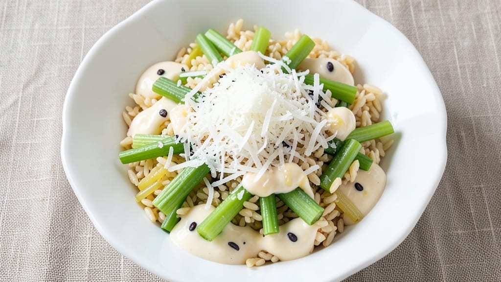 Costco Grain and Celery Salad Recipe Copycat: Anchovy-Parmesan Creaminess With Crisp Celery Bites