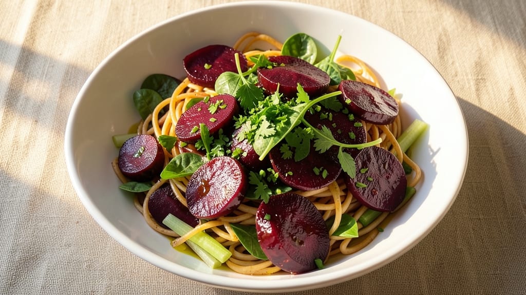 Beet Noodle Salad Recipe: Earthy Sweetness Meets Crisp Celery Crown Crunch