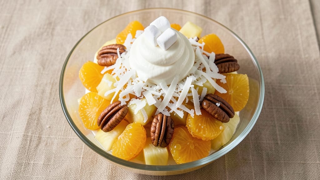 Award-Winning Ambrosia Salad Recipe: Layered Crunch and Creamy Citrus Bliss