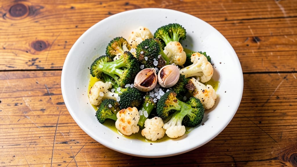Broccoli Cauliflower Salad Recipe Keto: Crispy Roasted Veggies With Zesty Lemon-Tahini Dressing