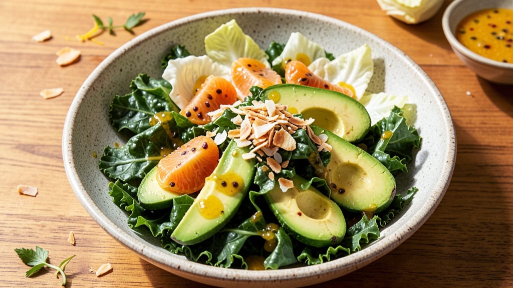 Brazilian Green Salad Recipe: Tropical Citrus and Avocado Crunch