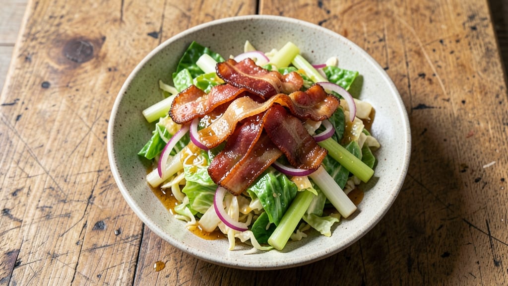 Buddy's Salad Recipe: Smoky Bacon and Celery Crown Crunch Delight