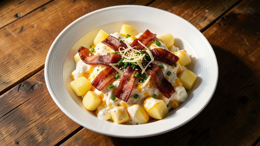 Bacon Cheddar Ranch Potato Salad Recipe: Smoky Crunch Meets Creamy Ranch Bliss