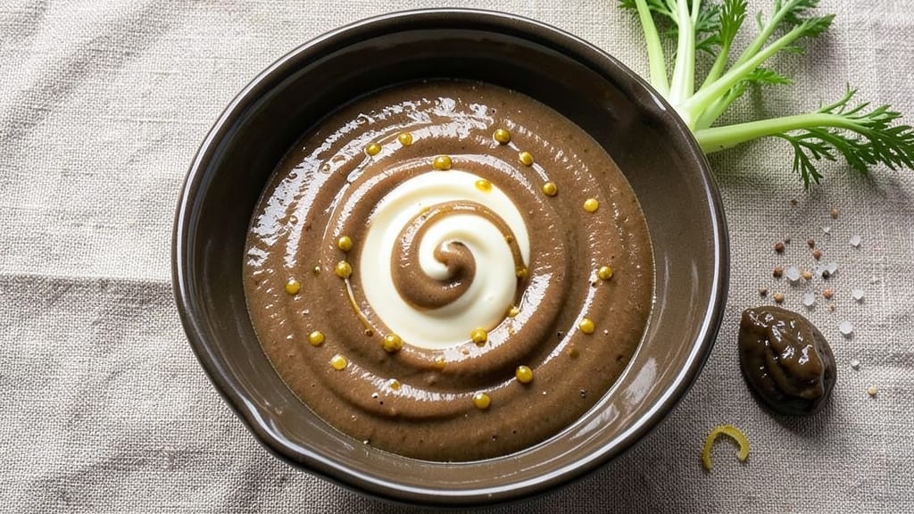 British Salad Cream Recipe: Tangy-Anchovy Creaminess With Celery Crown Crunch