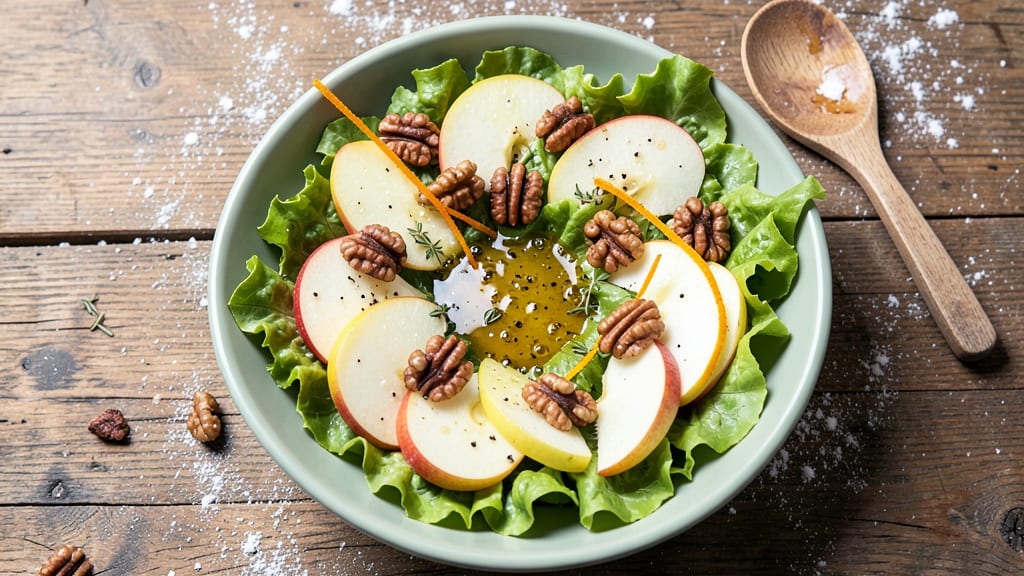 Apple Lettuce Walnut Salad Recipe: Sweet-Tart Bite and Crunchy Nutty Harmony