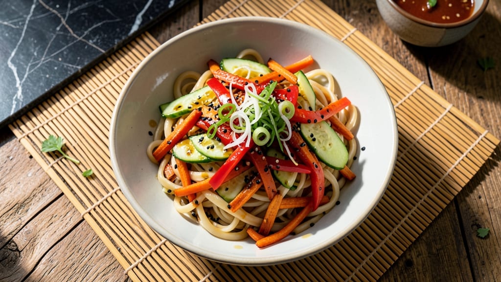 Asian Style Pasta Salad Recipe: Sesame-Ginger Crunch Meets Silky Noodles