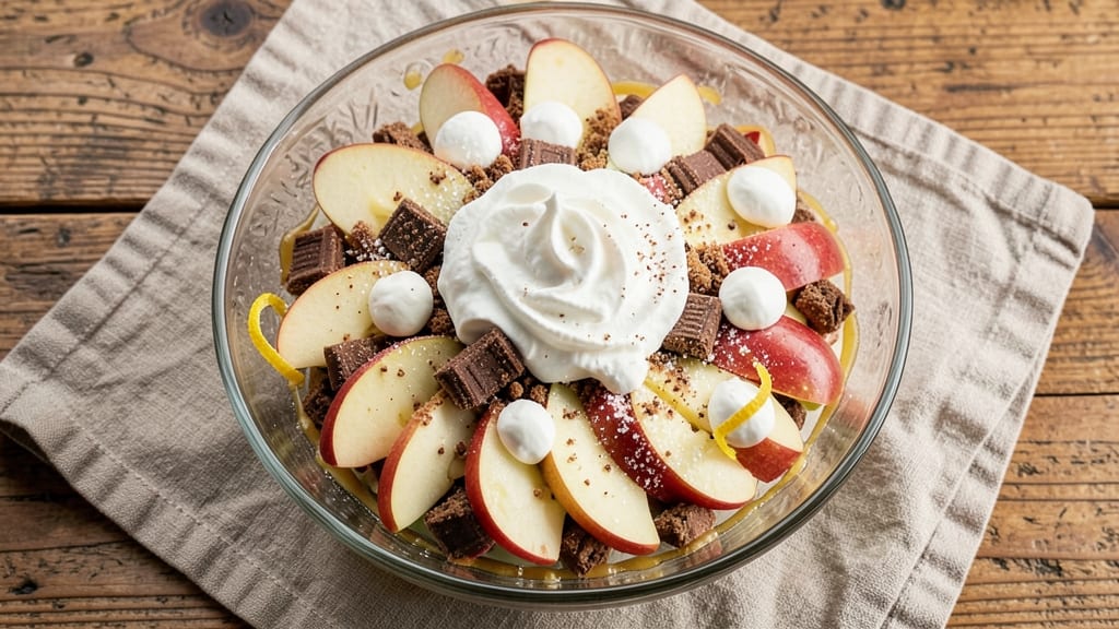 Apple Snickers Salad Recipe With Cream Cheese: Caramelized Apple Crunch Meets Decadent Cream Cheese Bliss