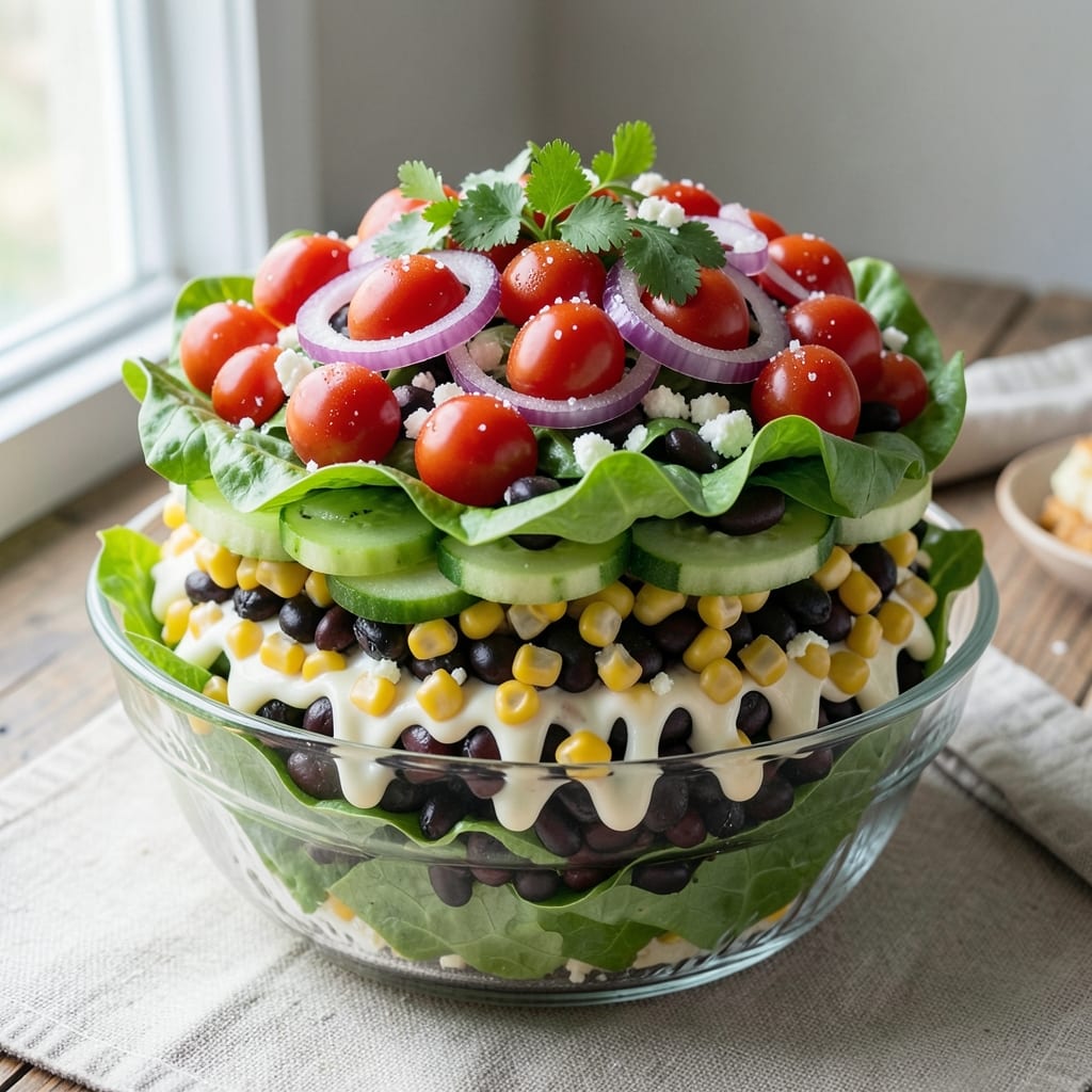 8 Layer Salad Recipe: Stacked Freshness With Crunchy Contrast