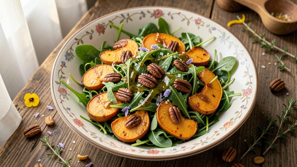 Butternut Squash Arugula Salad Recipe: Roasted Squash Meets Peppery Greens