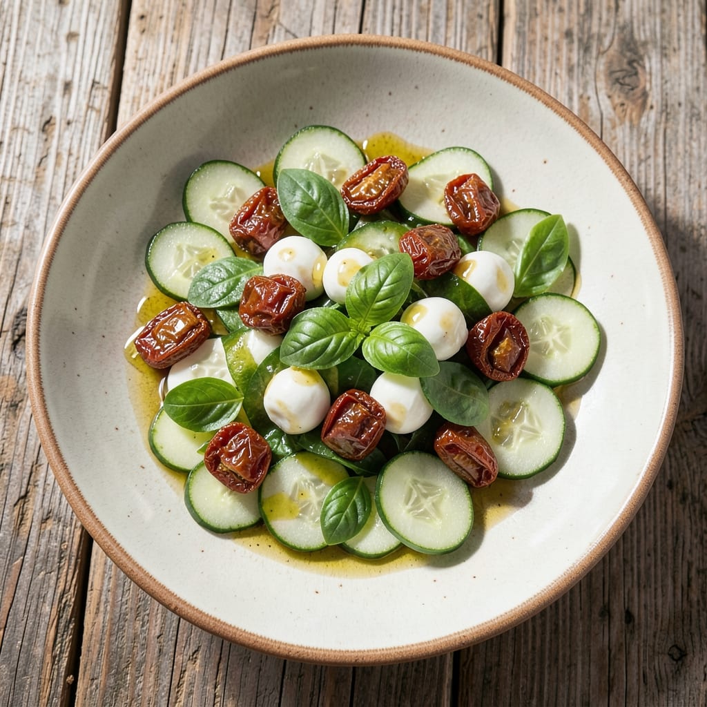 Amalfi Salad Recipe: Sun-Dried Tomato & Basil Brightness