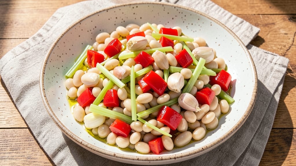 Bean Salad Recipe Without Sugar: Lemon-Garlic Brightness With Crisp Celery Bites