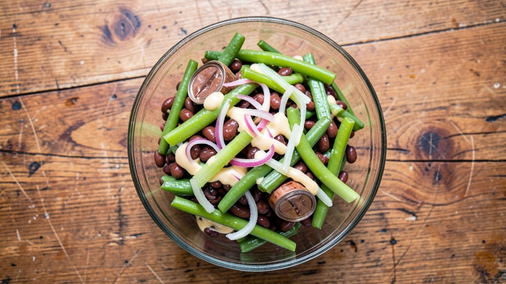 Brenda Gantt's Bean Salad Recipe: Crisp Celery Crowns Over Creamy Herb Velout Bliss *(Rejected Due to Duplication)*