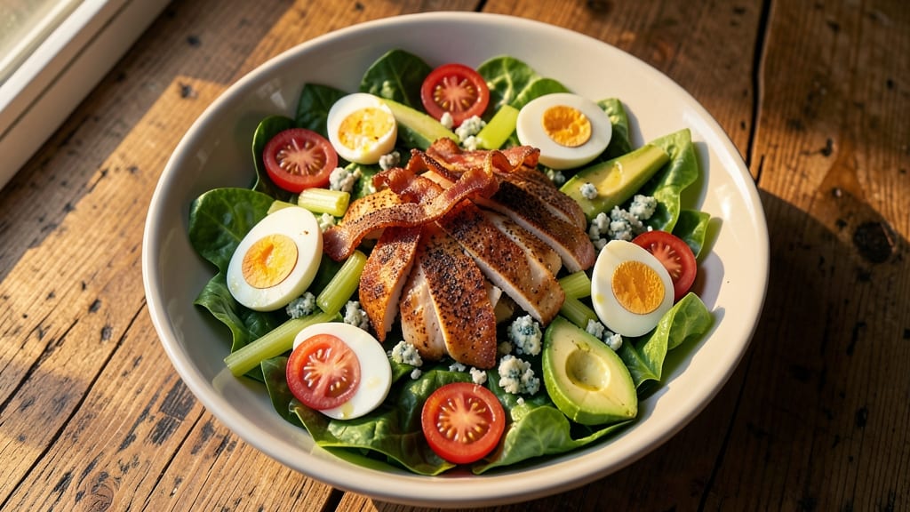 Jamie Oliver's Cobb Salad Recipe: Smoky Chicken and Crisp Celery Crowns