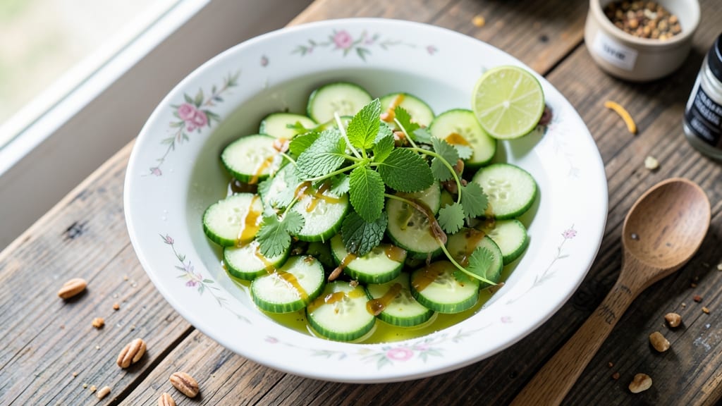 Baby Cucumber Salad Recipe: Cool Refreshment With Herbs and Lime Zest