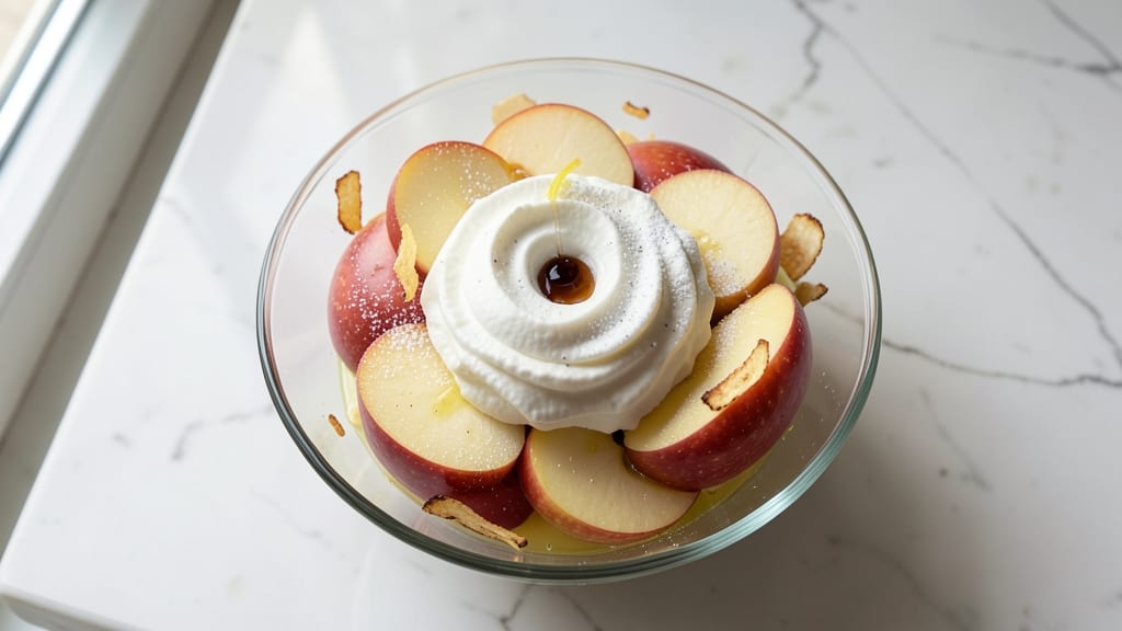 Apple Salad With Whipped Cream Recipe: Light Dessert Salad With Sweet-Tart Crunch