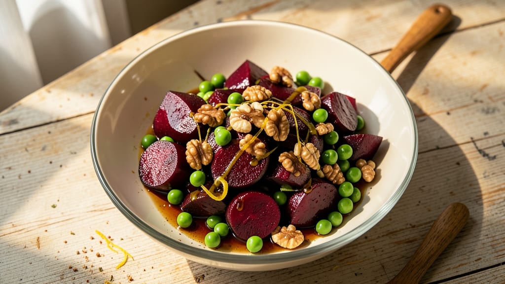 Beet and Pea Salad Recipe: Earthy Sweetness Meets Vibrant Spring Crunch