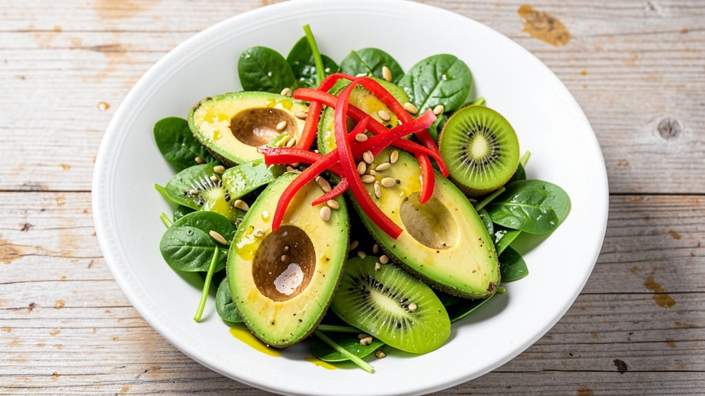 Avocado Kiwi Salad Recipe: Tropical Crunch With Creamy Citrus Zing