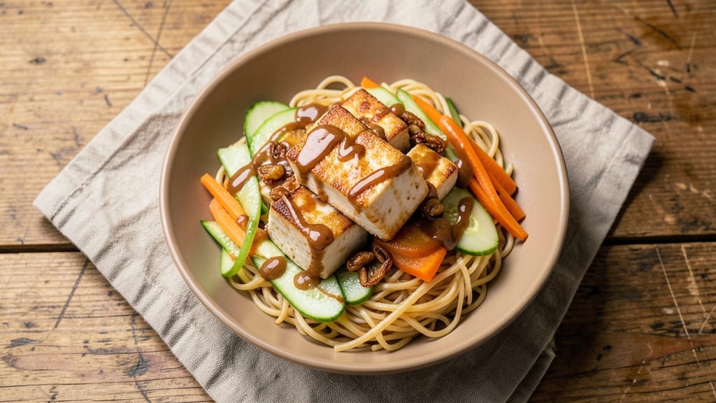 Asian Salad Bowls Recipe: Crispy Noodles and Tangy Peanut Dressing Fusion
