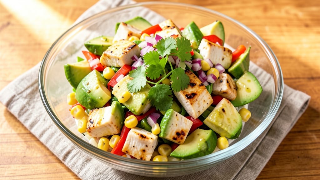 Avocado Corn Chicken Salad Recipe: Creamy Avocado Crunch Meets Sweet Grilled Chicken