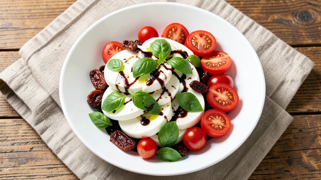 BJ's Fresh Mozzarella and Tomato Salad Recipe: Sun-Dried Tomato & Basil Brightness