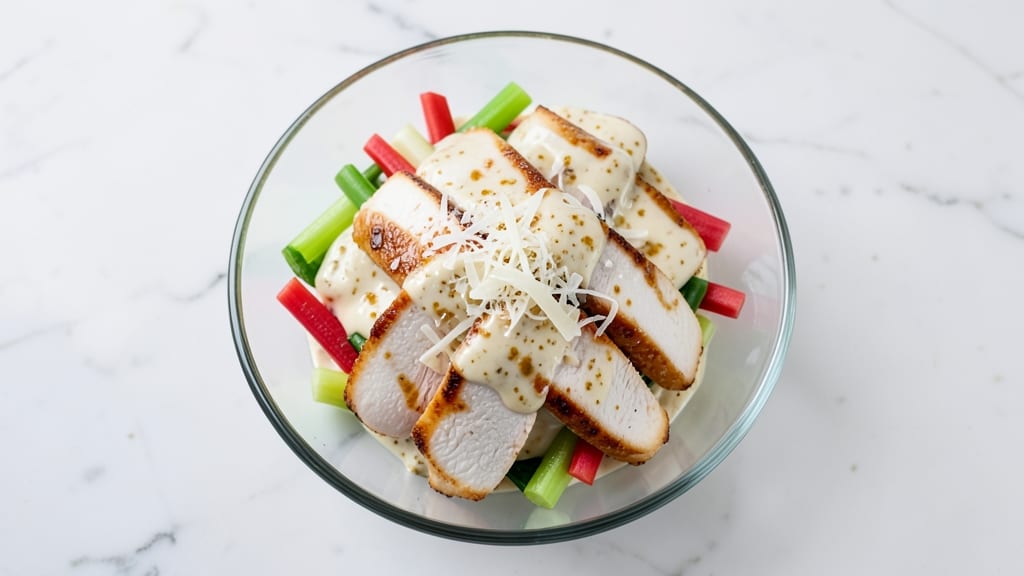Café Patachou Chicken Salad Recipe: Anchovy-Parmesan Creaminess With Crisp Celery Crowns