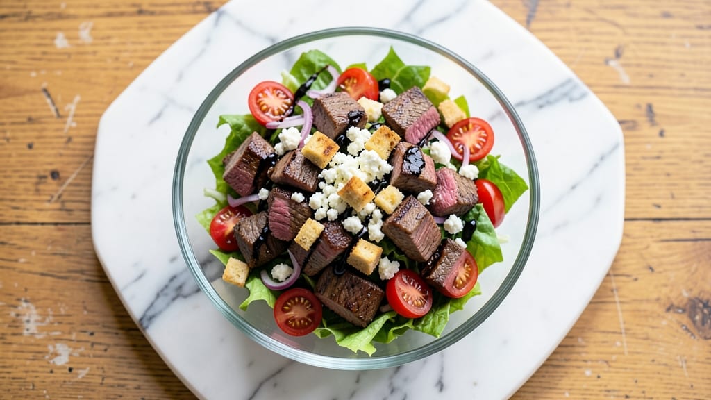 Applebee's Steak Salad Recipe: Crispy Grilled Steak Bites Over Creamy Ranch