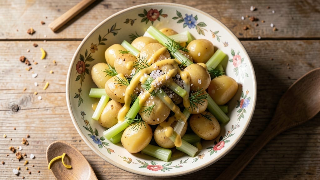Amish-Style Potato Salad Recipe: Homestyle Creaminess With Crisp Celery Crowns