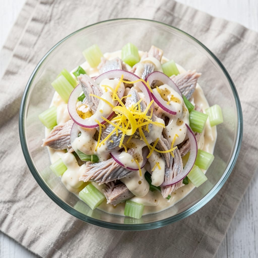 AJS Tuna Salad Recipe: Crunchy Celery and Lemon Zing