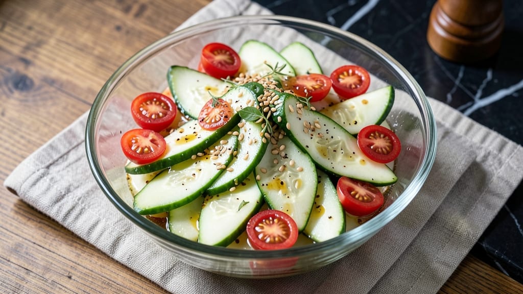 Asian Cucumber Tomato Salad Recipe: Crunchy, Zesty, and Lightly Pickled