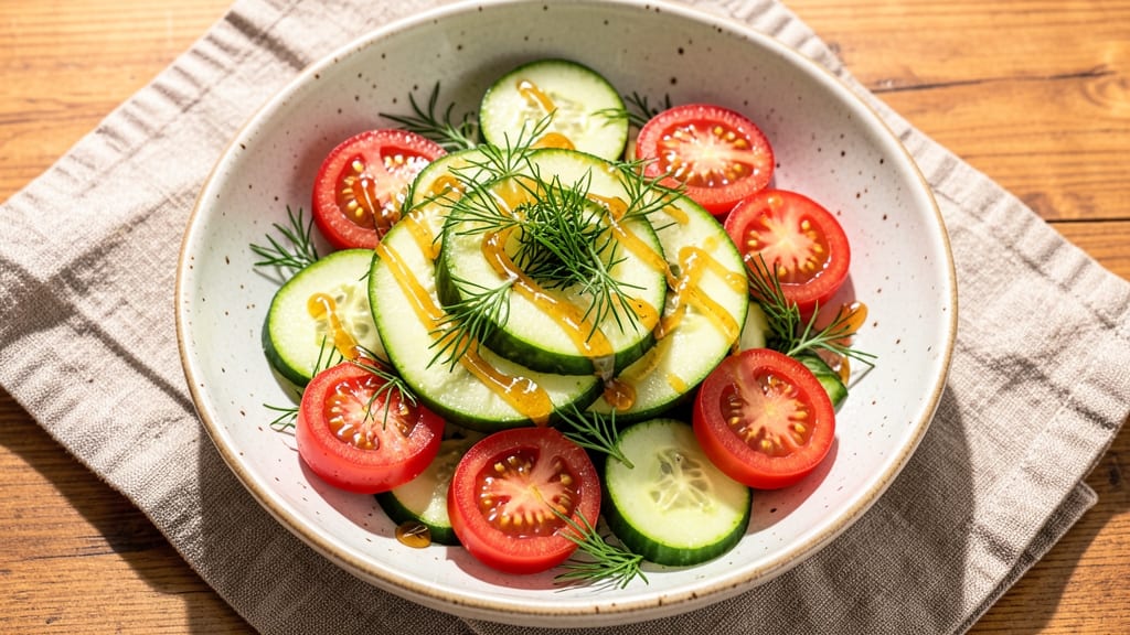Cucumber Tomato Apple Cider Vinegar Salad Recipe: Bright Tangy Crunch in 10 Minutes