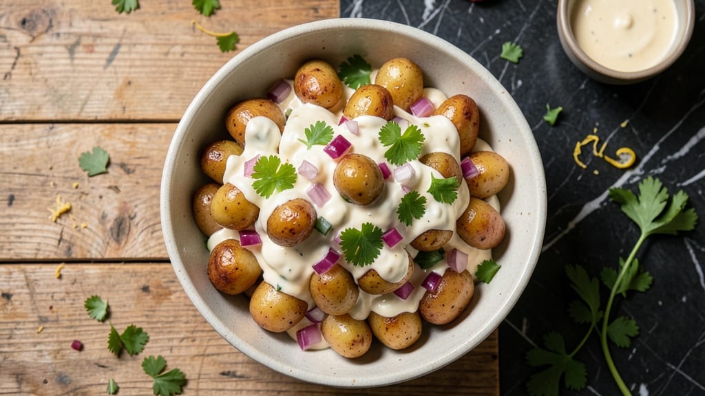 Martha Stewart's German Potato Salad Recipe: Crisp Celery Crowns and Tangy Mayo Bliss