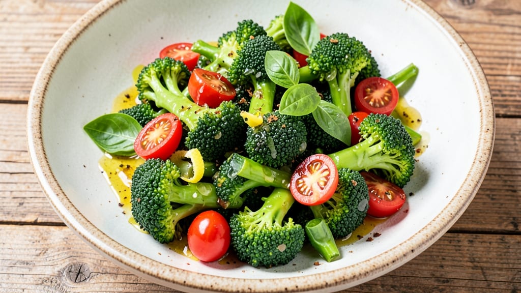 Broccoli and Tomato Salad Recipe: Sweet Cherry Tomatoes and Al Dente Broccoli Harmony