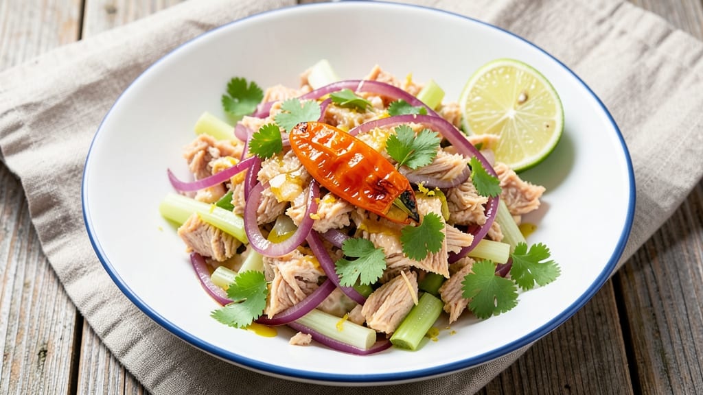 Bahamian Tuna Salad Recipe: Spicy Jerk Heat With Tropical Freshness