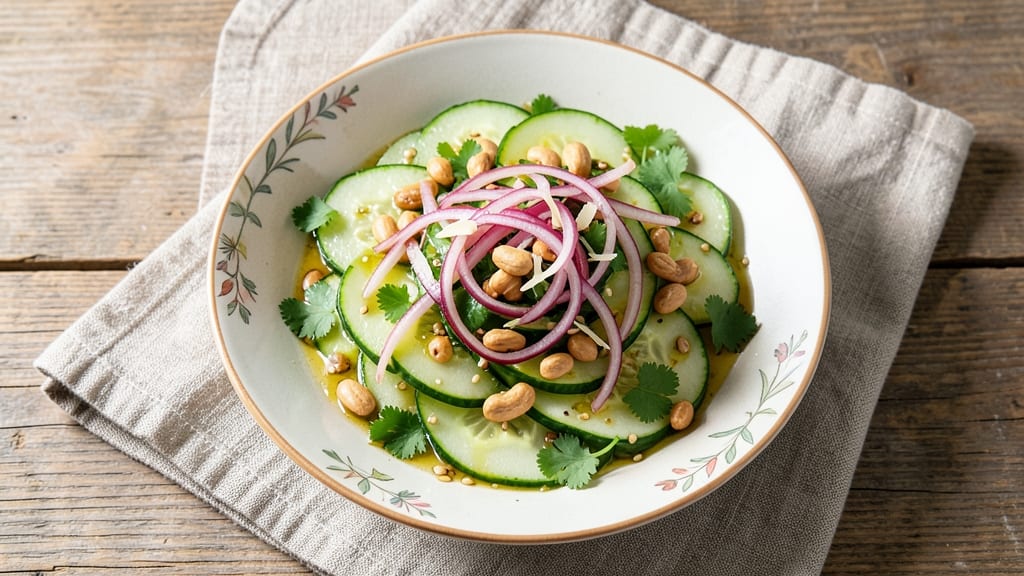 Asian Cucumber, Peanut Salad Recipe: Nutty Crunch Meets Tangy Lime Zing