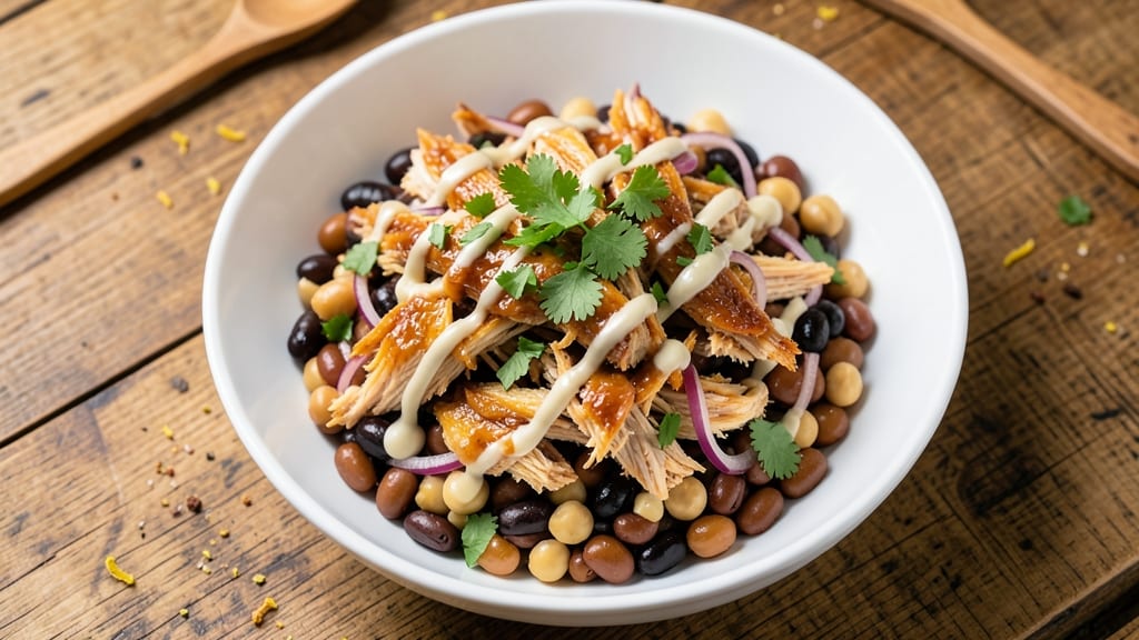 Buffalo Chicken Dense Bean Salad Recipe: Spicy Kick and Hearty Protein Packed