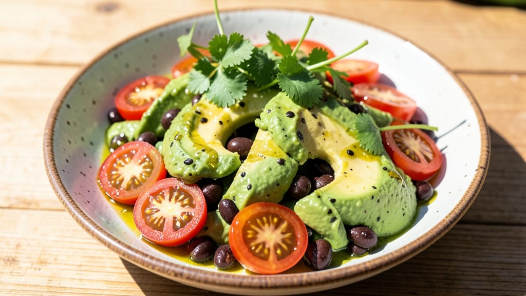 Avocado Tomato Black Bean Salad Recipe: Zesty Lime and Cilantro Freshness