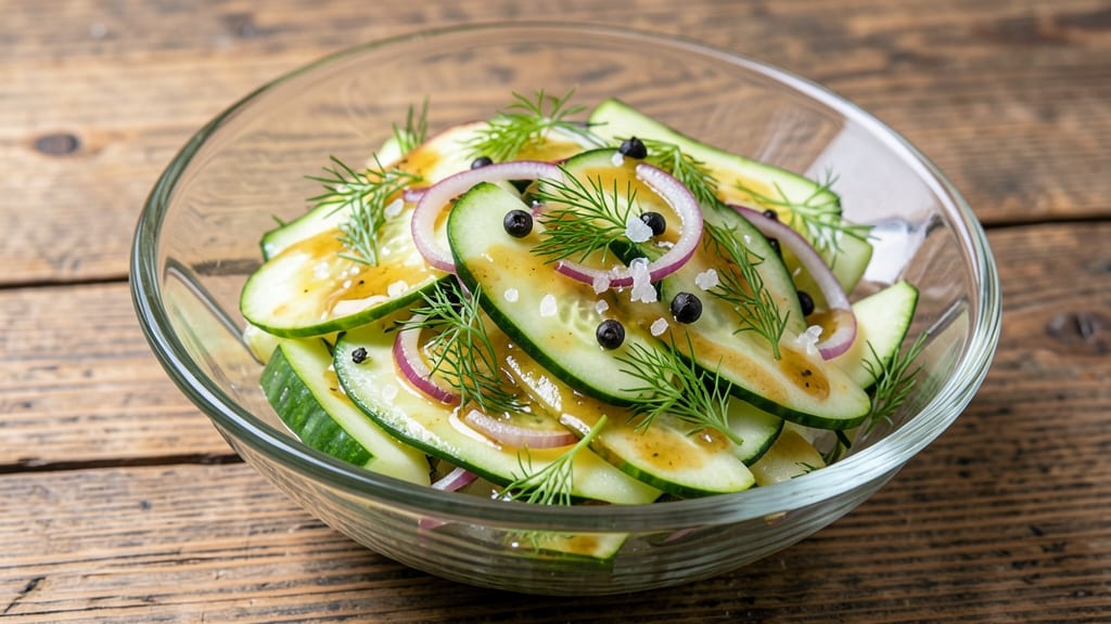 German Cucumber Salad Recipe No Sour Cream: Refreshing Dill-Vinegar Crunch Without Creaminess