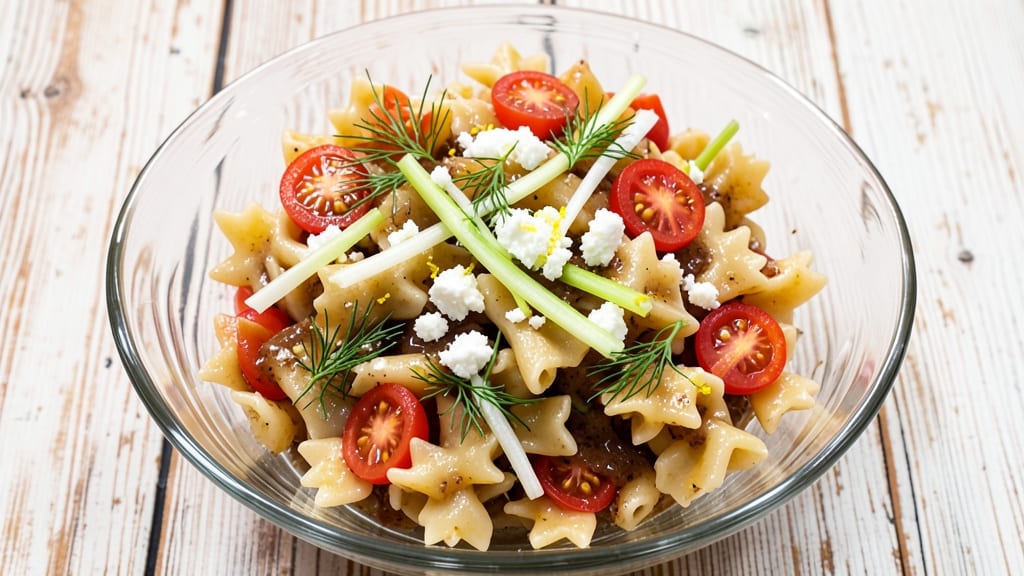 Bow Tie Macaroni Salad Recipe: Anchovy-Parmesan Crunch With Zesty Lemon Twist
