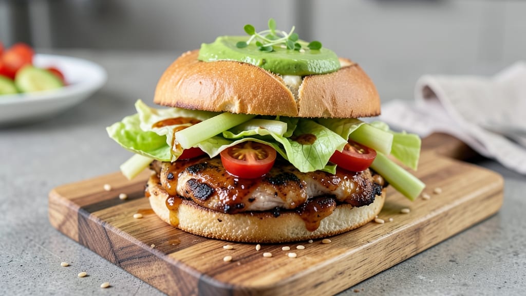 Barbecue Chicken Salad Sandwich Recipe: Smoky Grilled Chicken and Crisp Celery Crowns