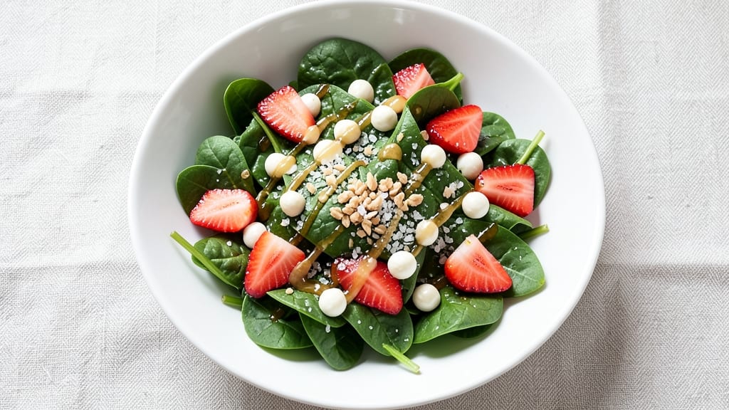 Applebee's Spinach Strawberry Salad Recipe: Velvety Balsamic Glaze Over Fresh Greens