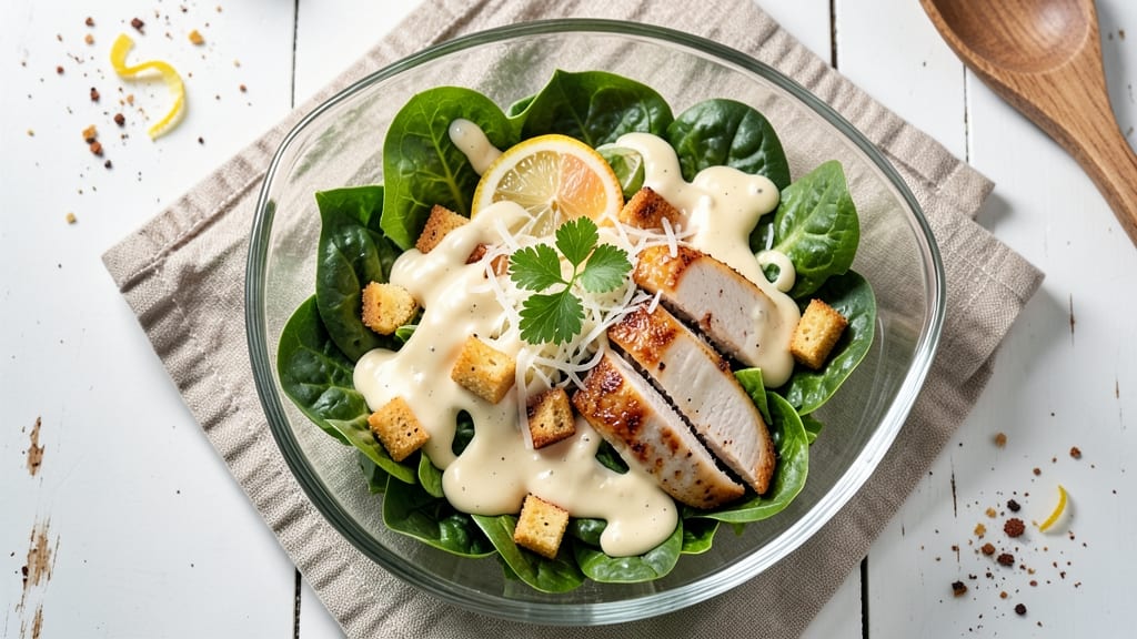Caesar Salad Ingredients and Recipe: Crispy Croutons and Anchovy-Parmesan Magic