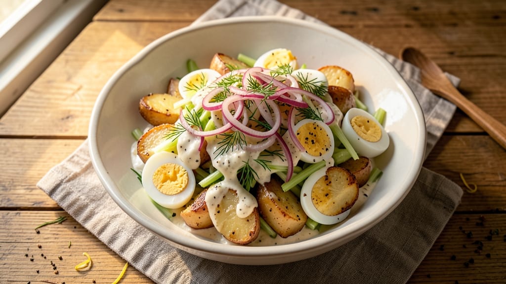 Best Tasting Potato Salad Recipe: Mayo-Free Creaminess with Mustard and Herb Zing