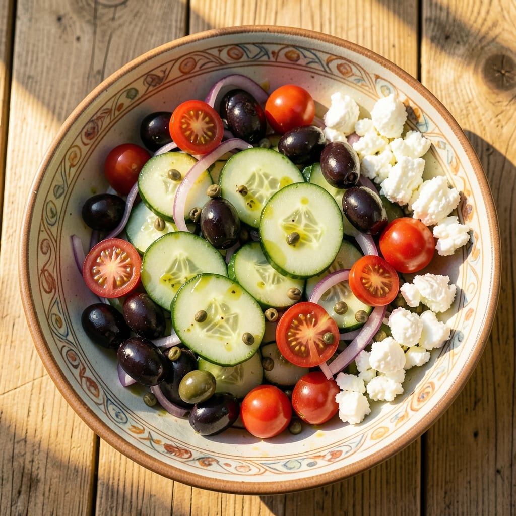 Aegean Salad Recipe: Bright Mediterranean Crunch in 15 Minutes