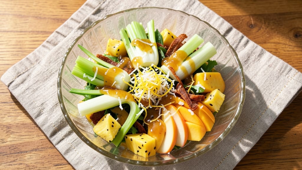 Better Than Fruit Salad Recipe: Sweet-Tart Celery Crowns With Creamy Lime-Anchovy Dressing