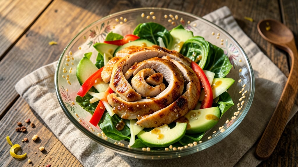 Asian Cobb Salad Recipe: Umami-Packed Crunch and Creamy Sesame Dressing